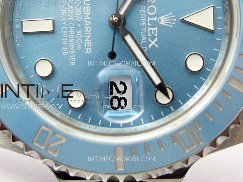 Submariner Tiffany 116610 904L SS BBF 1:1 Best Edition Tiffany Dial On 904L Bracelet SA3135