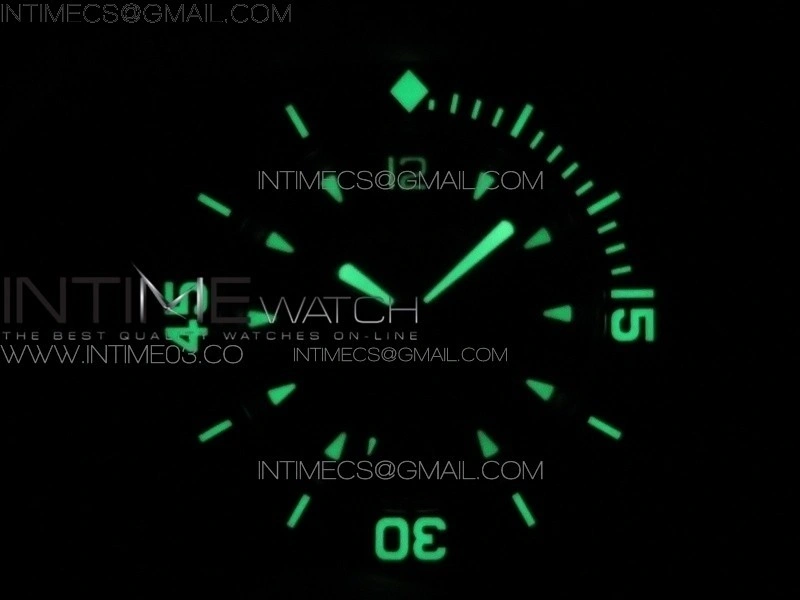 Fifty Fathoms Titanium Big Date Black HGF Best Edition Black Dial on Sail-canvas Strap A6918B