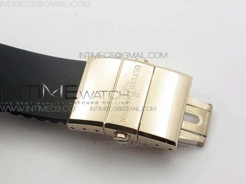 Executive Toro 326-03 RG TWA 1:1 Best Edition Black Dial on Black Rubber Strap Asian UN-32