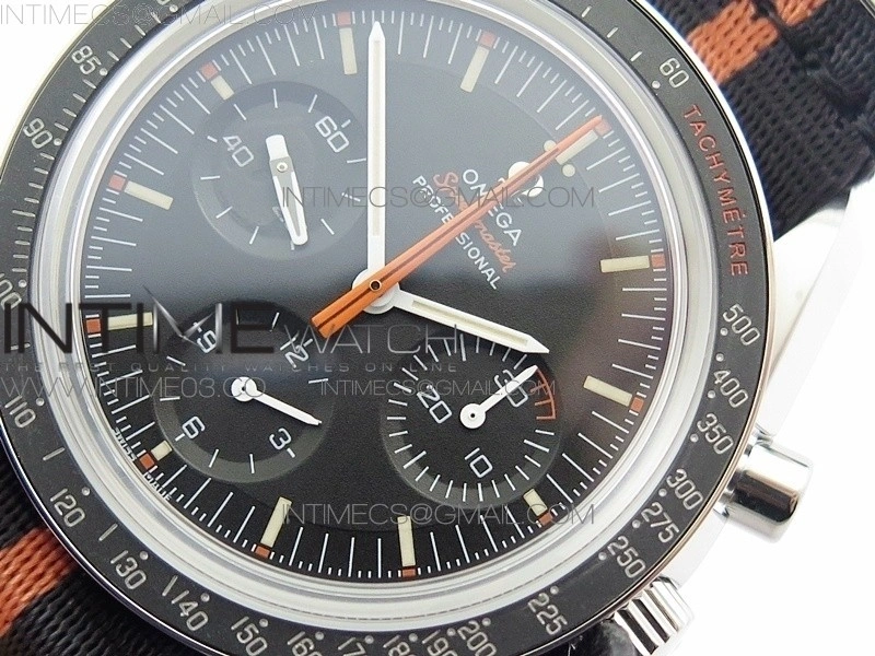 Speedmaster Speedy Tuesday 2‘Ultraman’OMF Best Edition on Nylon Strap Manual Winding Chrono Movement