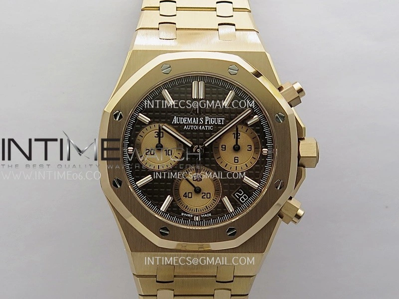 Royal Oak Chrono 26240OR RG V2 APSF 1:1 Best Edition Brown Dial RG Subdial On RG Bracelet SA4401 Super Clone
