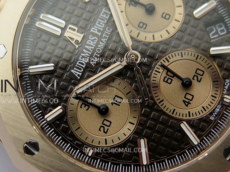 Royal Oak Chrono 26240OR RG V2 APSF 1:1 Best Edition Brown Dial RG Subdial On RG Bracelet SA4401 Super Clone