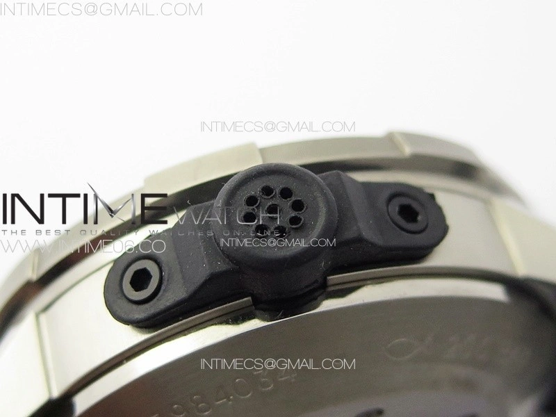 Aquatimer IW358002 SS V6S 1:1 Best Edition Black Dial White Sticks Markers on Black Rubber Strap A2824