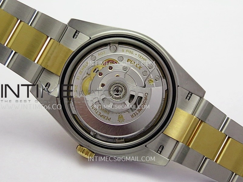 DateJust 41 126333 904L SS YG VF 1:1 Best Edition Gold Fluted Dial Stick Marker On SS YG Oyster Bracelet DD3235