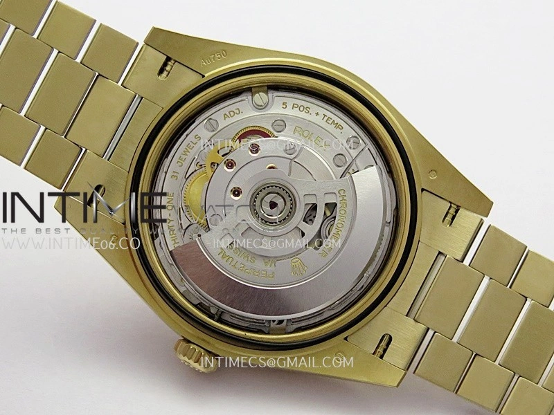 Day Date 228238 40mm 904L YG VSF 1:1 Best Edition Black Dial T Diamond Marker On YG President Bracelet DD3255