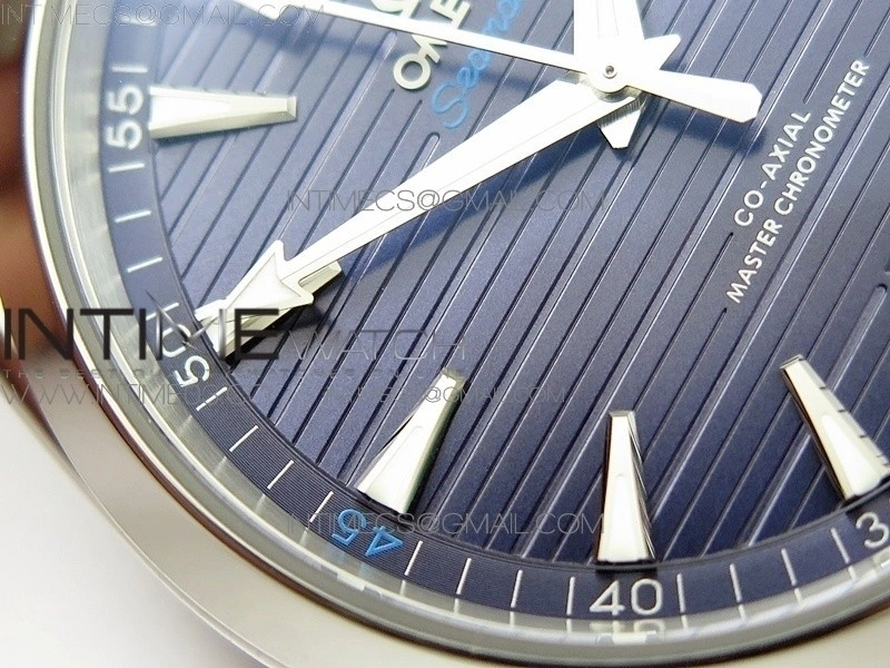 Aqua Terra 150M Master Chronometers VSF 1:1 Best Edition Deep Blue Dial Silver Hand on SS Bracelet A8900 Super Clone