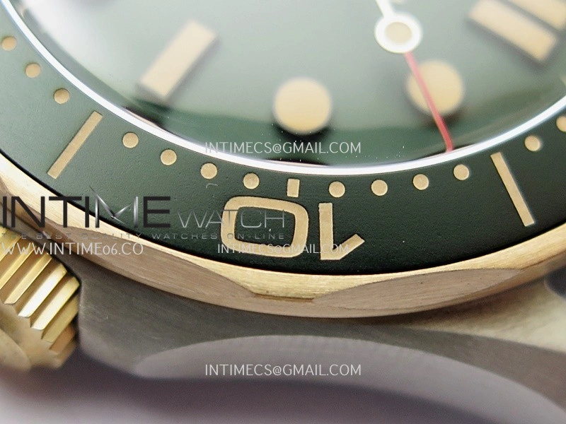 Seamaster 300M Diver Titanium Bronze Gold VSF 1:1 Best Edition Green Dial on Titanium Mesh Bracelet Asian Super Clone 8806