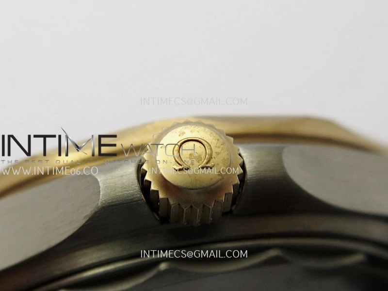 Seamaster 300M Diver Titanium Bronze Gold VSF 1:1 Best Edition Green Dial on Titanium Mesh Bracelet Asian Super Clone 8806