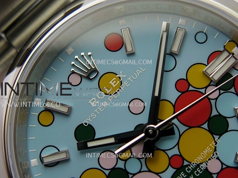 Oyster Perpetual 36mm 126000 904L VSF 1:1 Best Edition Turquoise Blue Celebration Motif Dial On SS Bracelet VS3230