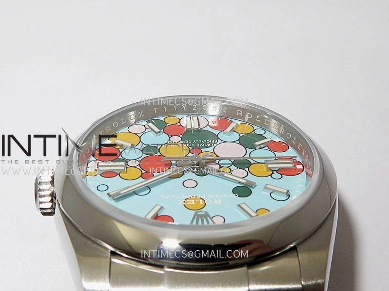 Oyster Perpetual 36mm 126000 904L VSF 1:1 Best Edition Turquoise Blue Celebration Motif Dial On SS Bracelet VS3230