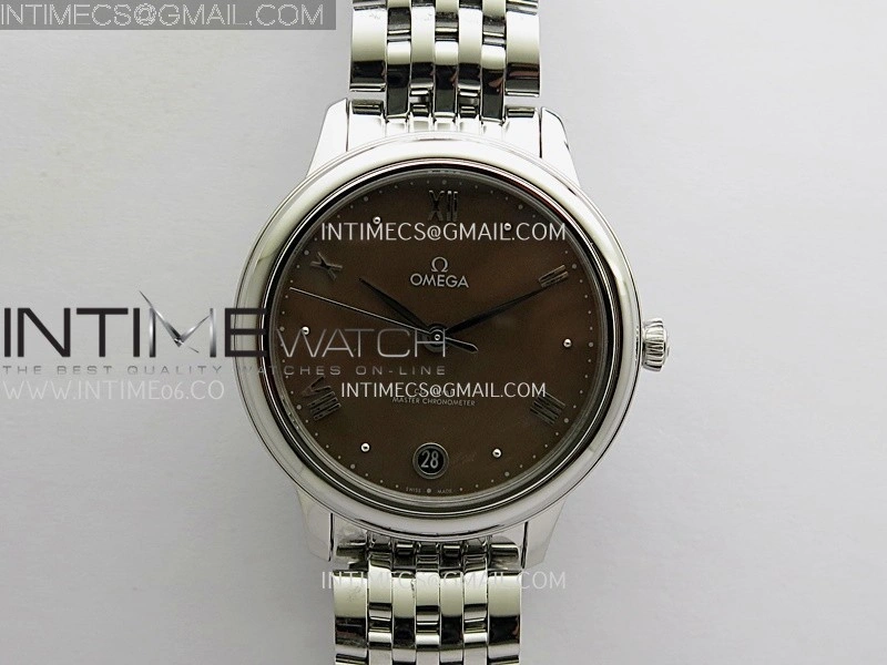 De Ville Prestige 34mm SS VSF 1:1 Best Edition Tahiti MOP Dial On SS Bracelet A8000