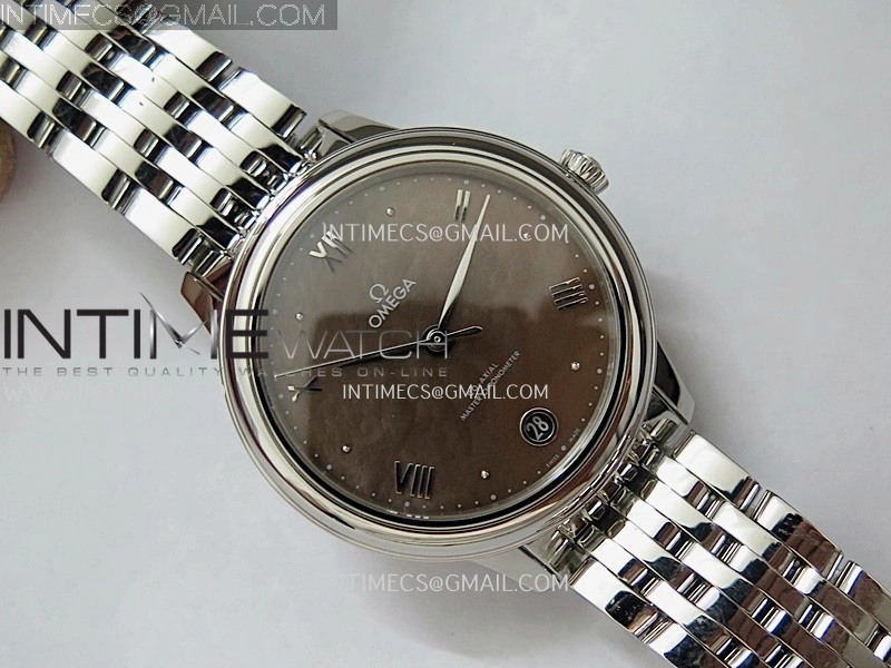 De Ville Prestige 34mm SS VSF 1:1 Best Edition Tahiti MOP Dial On SS Bracelet A8000