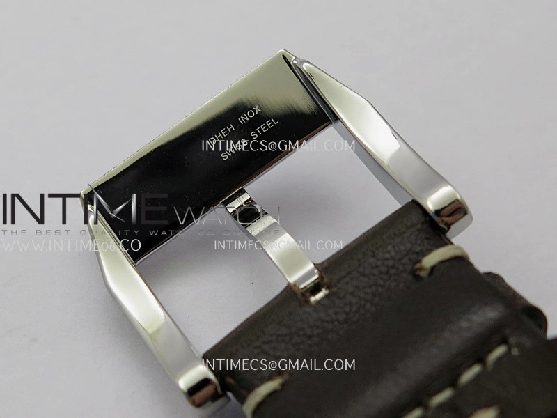 Pilot Watch IW388103 SS APSF 1:1 Best Edition Green Dial On Brown Leather Strap A69385