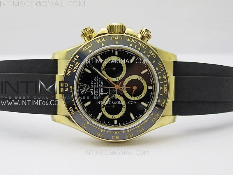 Daytona 126518 QF Gain Weight 1:1 Best Edition Black Dial Sticks Markers on Oysterflex Strap SH4131 V11
