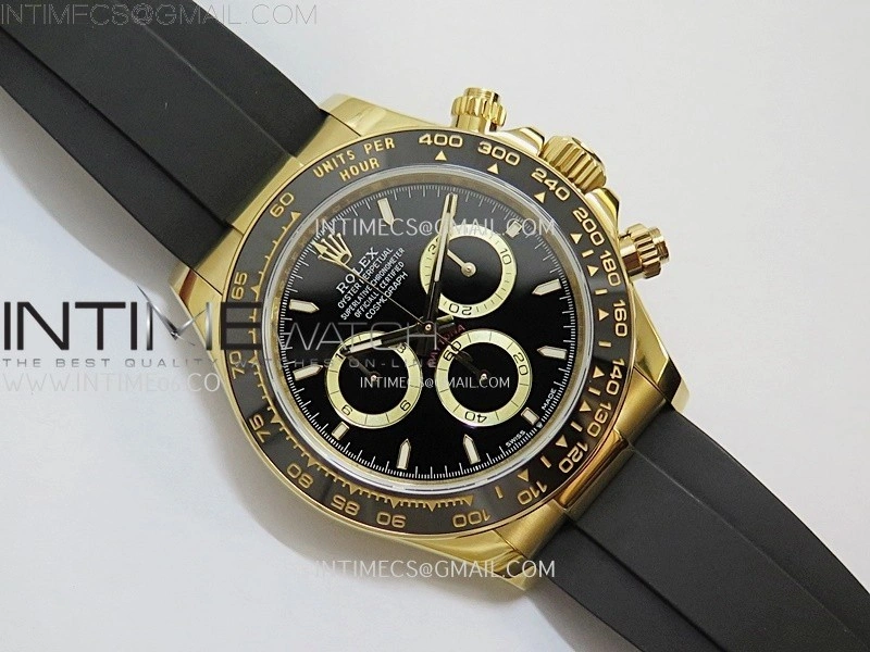 Daytona 126518 QF Gain Weight 1:1 Best Edition Black Dial Sticks Markers on Oysterflex Strap SH4131 V11