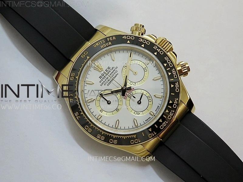 Daytona 126518 QF Gain Weight 1:1 Best Edition White Dial Sticks Markers on Oysterflex Strap SH4131 V11