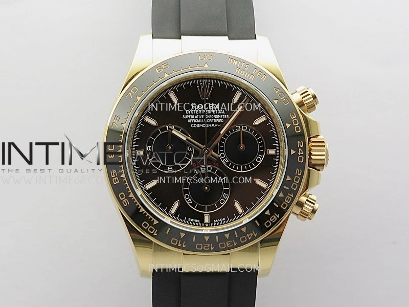 Daytona 126515 Gain Weight APSF 1:1 Best Edition Brown Dial Stick Markers on Oysterflex Strap SH4131