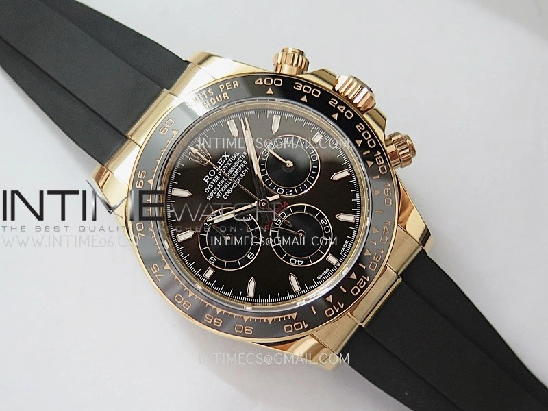 Daytona 126515 Gain Weight APSF 1:1 Best Edition Brown Dial Stick Markers on Oysterflex Strap SH4131