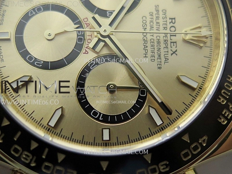 Daytona 126518 Gain Weight APSF 1:1 Best Edition Gold Dial Sticks Markers on Oysterflex Strap SH4131