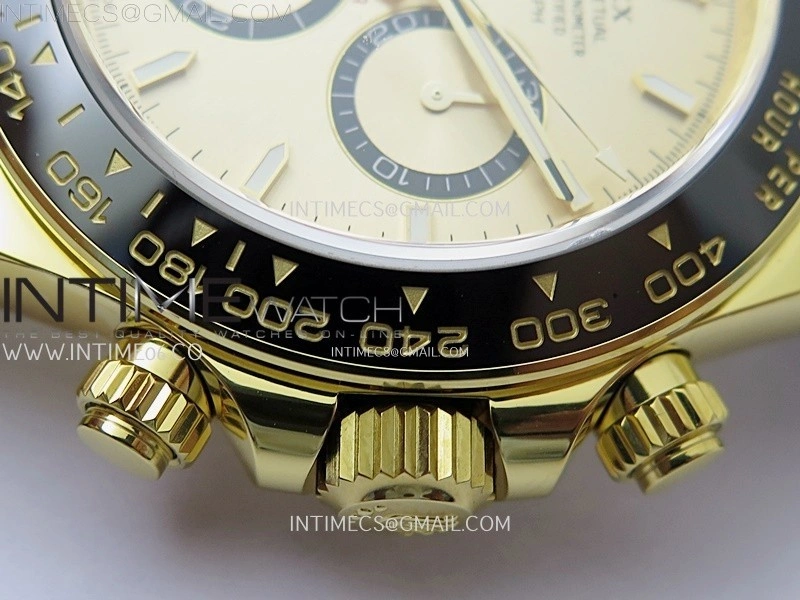 Daytona 126518 Gain Weight APSF 1:1 Best Edition Gold Dial Sticks Markers on Oysterflex Strap SH4131