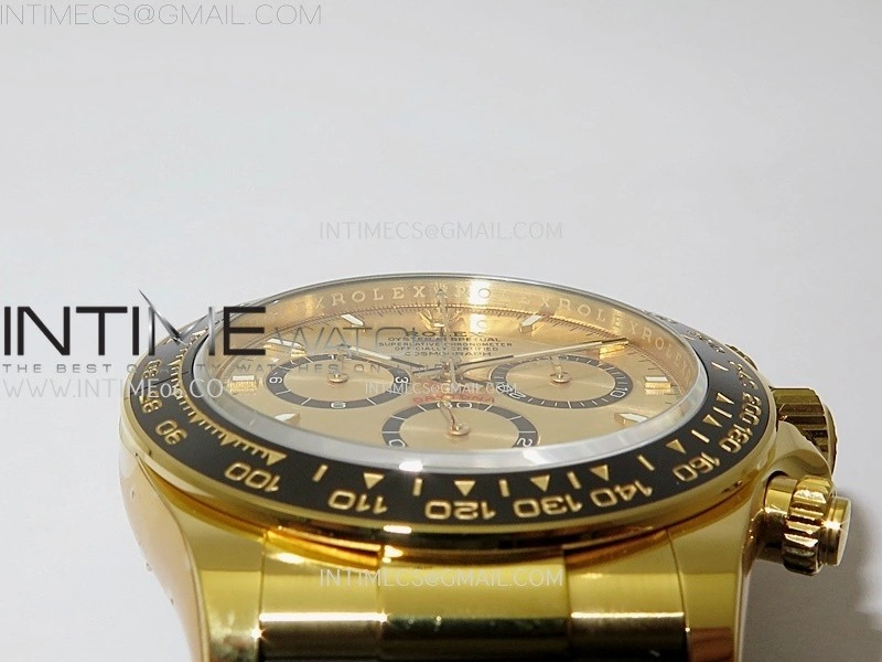 Daytona 126518 Gain Weight APSF 1:1 Best Edition Gold Dial Sticks Markers on Oysterflex Strap SH4131