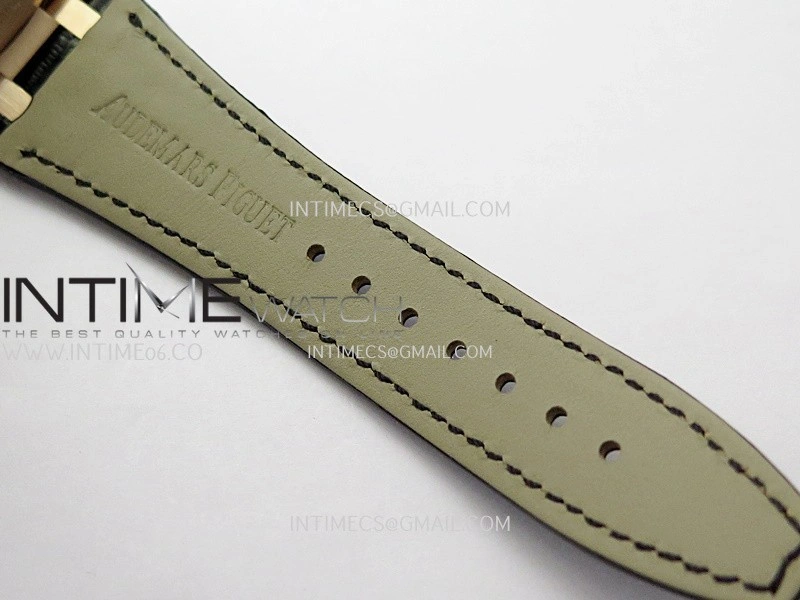 Royal Oak 41mm 15510 Gain Weight DDF 1:1 Best Edition Black Dial On Black Leather Strap Super Clone DD4302