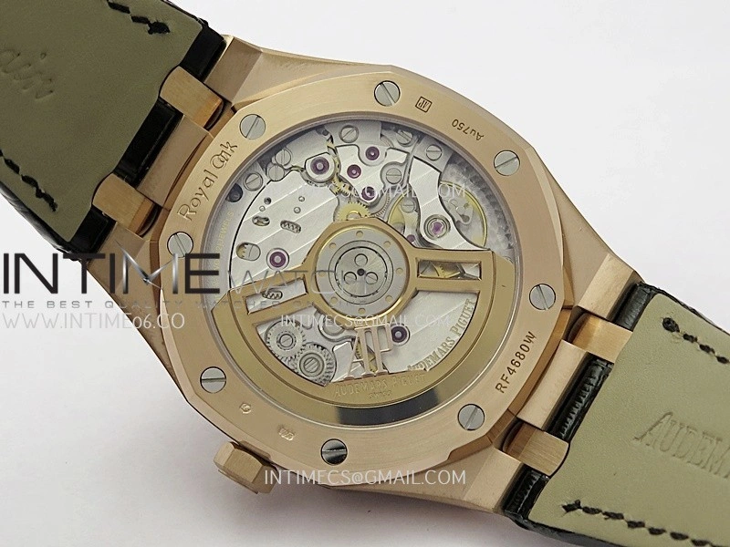 Royal Oak 41mm 15510 Gain Weight DDF 1:1 Best Edition Black Dial On Black Leather Strap Super Clone DD4302