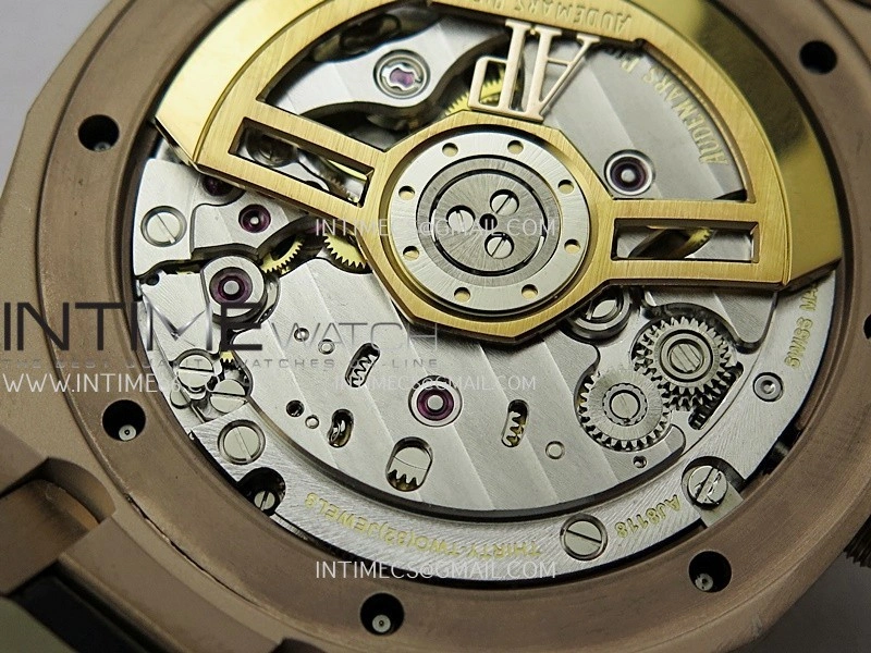 Royal Oak 41mm 15510 Gain Weight DDF 1:1 Best Edition Black Dial On Black Leather Strap Super Clone DD4302