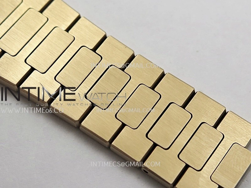 Nautilus 5711 Gain Weight DDF 1:1 Best Edition Brown Textured Dial On RG Bracelet Super Clone DD324