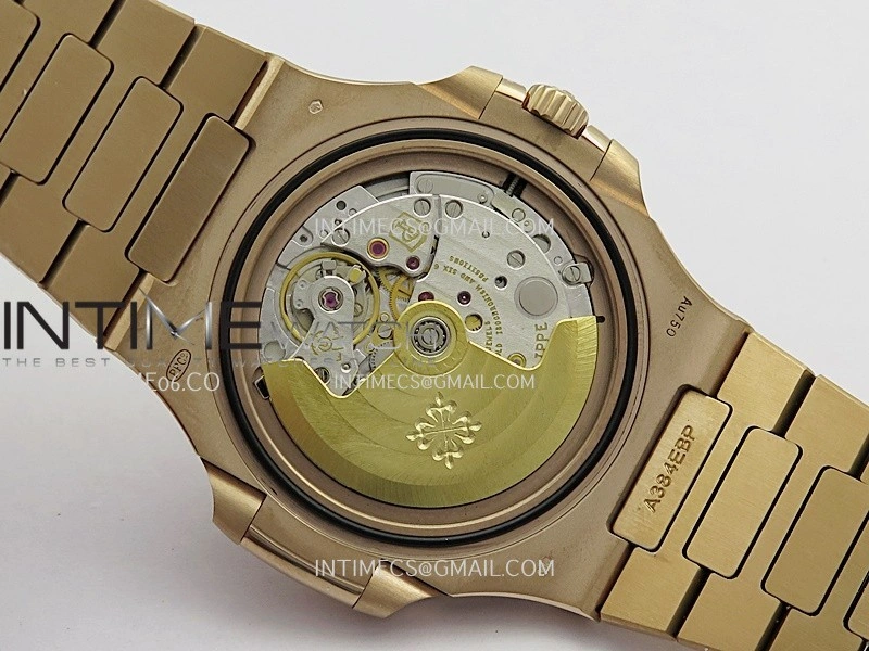 Nautilus 5711 Gain Weight DDF 1:1 Best Edition Brown Textured Dial On RG Bracelet Super Clone DD324