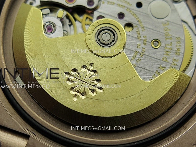 Nautilus 5711 Gain Weight DDF 1:1 Best Edition Brown Textured Dial On RG Bracelet Super Clone DD324