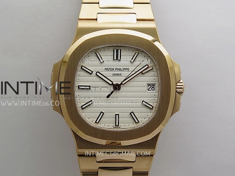 Nautilus 5711 Gain Weight DDF 1:1 Best Edition White Textured Dial On RG Bracelet Super Clone DD324