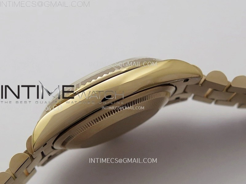 Day Date 128235 Gain Weight RG QF 1:1 Best Edition Gray Dial Diamond Markers on RG President Bracelet