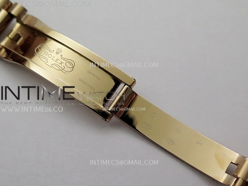 Day Date 128235 Gain Weight RG QF 1:1 Best Edition Gray Dial Diamond Markers on RG President Bracelet