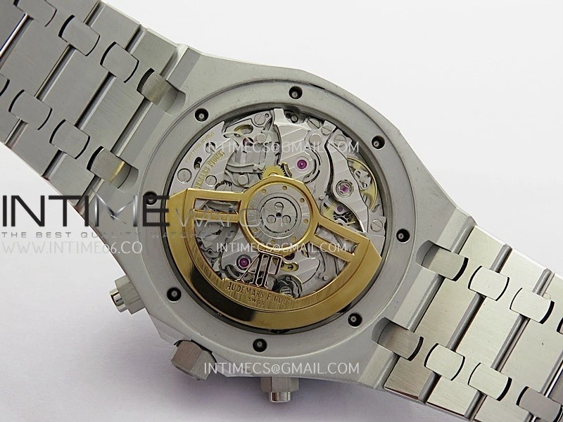 Royal Oak Chrono 26240 Frosted SS Gain Weight V2 DDF 1:1 Best Edition Black Dial Frosted SS Bracelet Super Clone DD4401