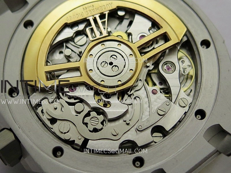 Royal Oak Chrono 26240 Frosted SS Gain Weight V2 DDF 1:1 Best Edition Black Dial Frosted SS Bracelet Super Clone DD4401