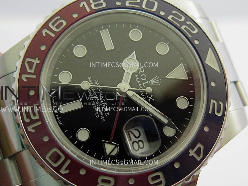 GMT Master II 126719 BLRO Gain Weight V4 Gold Factory 1:1 Best Edition Black Dial On Oyster Bracelet SH3285 CHS