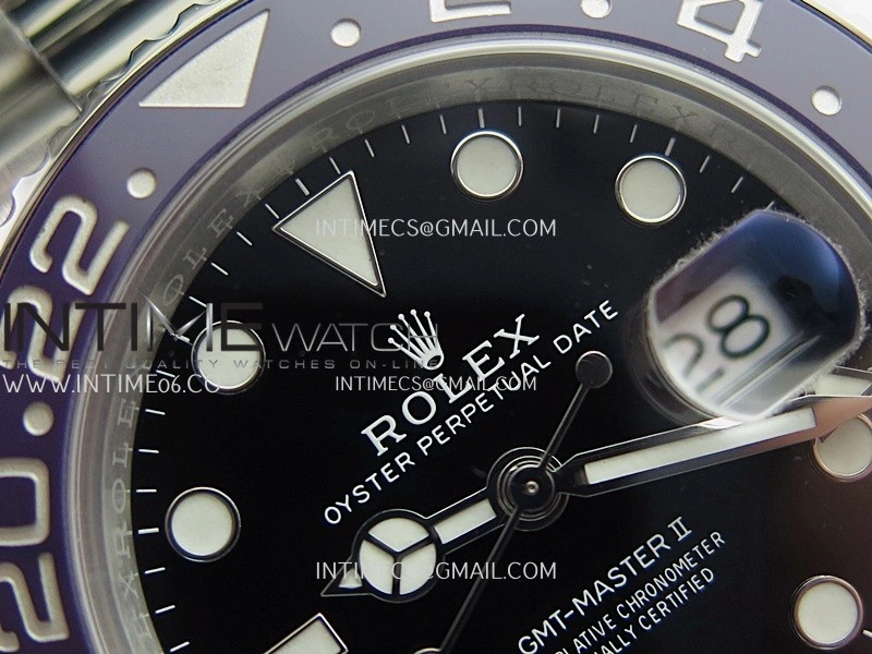 GMT Master II 126719 BLRO Gain Weight V4 Gold Factory 1:1 Best Edition Black Dial On Oyster Bracelet SH3285 CHS