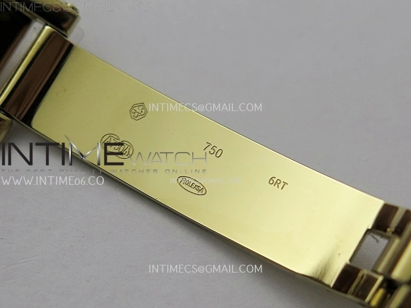 Day Date 128238 Gain Weight YG QF 1:1 Best Edition Gold Dial Diamond Markers on YG President Bracelet