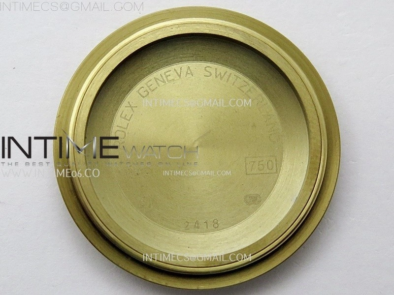 Day Date 128238 Gain Weight YG QF 1:1 Best Edition Gold Dial Diamond Markers on YG President Bracelet