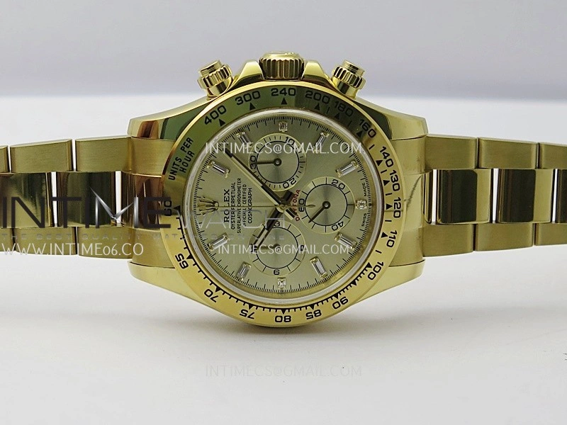 Daytona 126508 Gain Weight YG QF 1:1 Best Edition YG Dial T Crystal Markers On YG Bracelet SH4131 V6