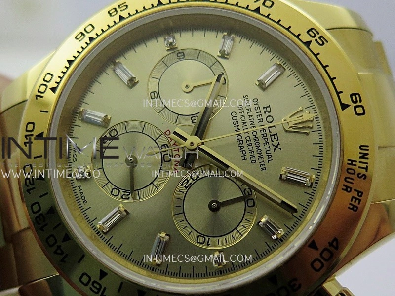 Daytona 126508 Gain Weight YG QF 1:1 Best Edition YG Dial T Crystal Markers On YG Bracelet SH4131 V6