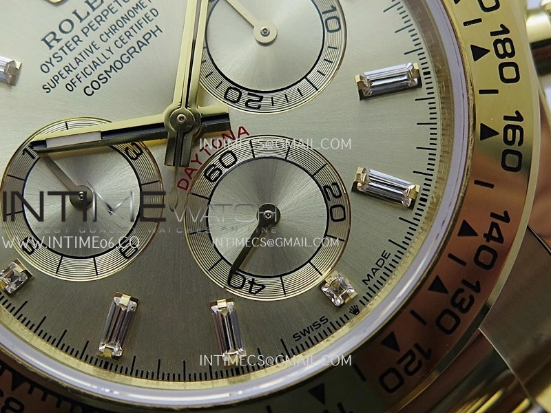 Daytona 126508 Gain Weight YG QF 1:1 Best Edition YG Dial T Crystal Markers On YG Bracelet SH4131 V6