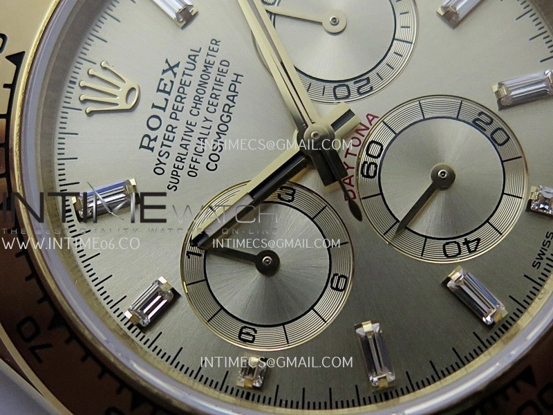 Daytona 126508 Gain Weight YG QF 1:1 Best Edition YG Dial T Crystal Markers On YG Bracelet SH4131 V6