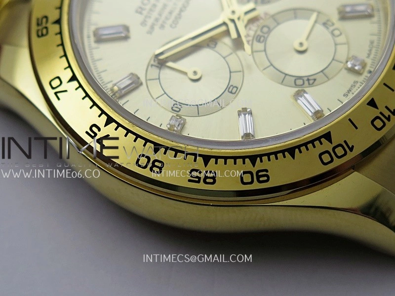 Daytona 126508 Gain Weight YG QF 1:1 Best Edition YG Dial T Crystal Markers On YG Bracelet SH4131 V6