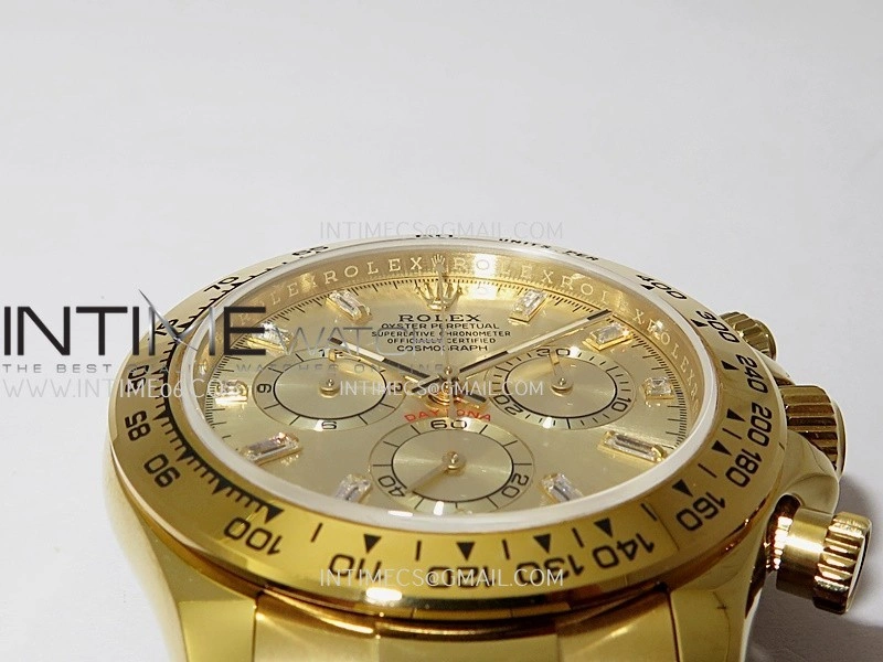 Daytona 126508 Gain Weight YG QF 1:1 Best Edition YG Dial T Crystal Markers On YG Bracelet SH4131 V6