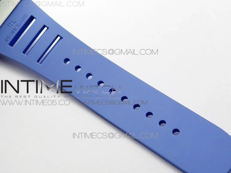 RM055 White Ceramic KVF Best Edition Skeleton Dial on Blue Rubber Strap MIYOTA8215 V3