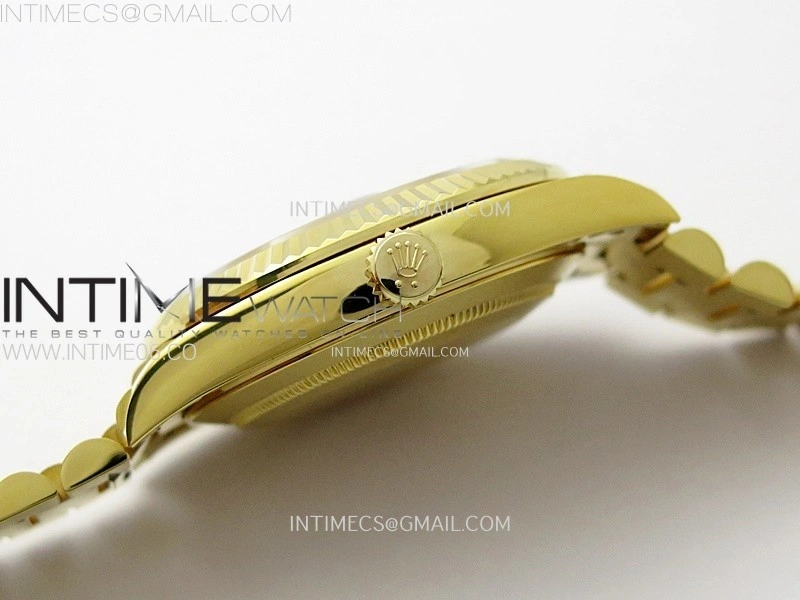 Day Date 228238 40mm 904L YG 1:1 AR+F Best Edition Gold Dial Sticks Markers on YG President Bracelet SA3255