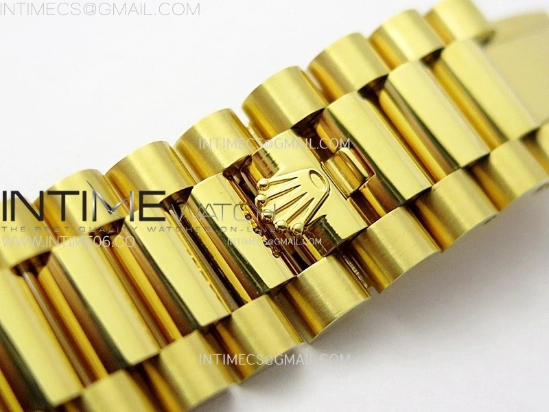 Day Date 228238 40mm 904L YG 1:1 AR+F Best Edition Gold Dial Sticks Markers on YG President Bracelet SA3255