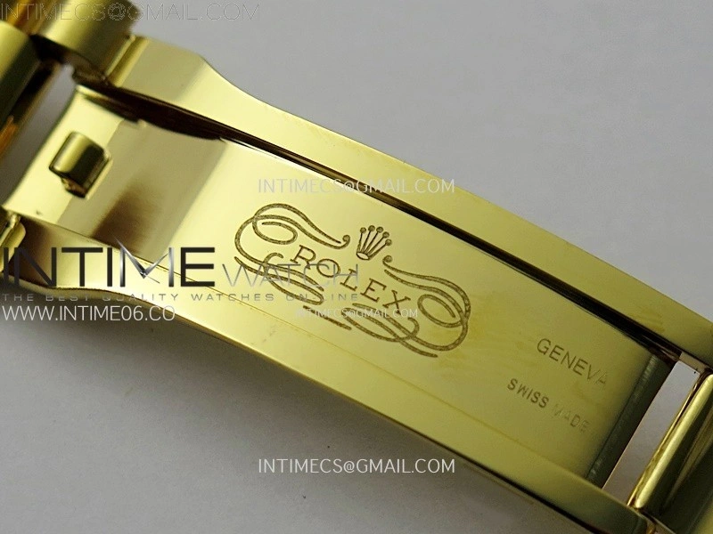 Day Date 228238 40mm 904L YG 1:1 AR+F Best Edition Gold Dial Sticks Markers on YG President Bracelet SA3255